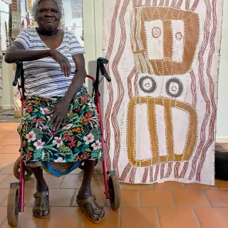Portrait of Ṉoŋgirrŋa  Marawili