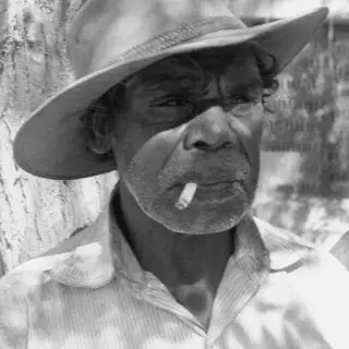 Portrait of Tim Leura Tjapaltjarri