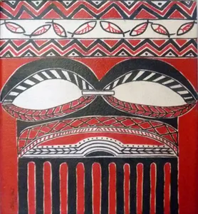 Ellen Jose, Women’s Song, synthetic polymer paint on canvas, 40 x 20 cm