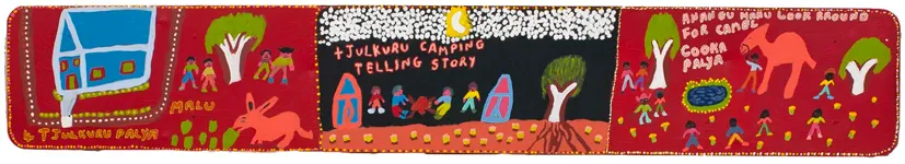Margaret Boko, Three Desert Stories, 2010, 180 x 30 cm