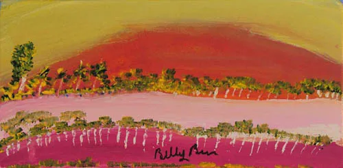Billy Benn Perrurle, Artetyerre, 2011, synthetic polymer paint on canvas, 30 x 15.5 cm