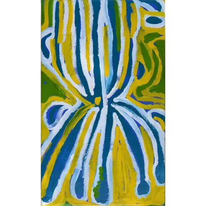 Lorna Naparrula Fencer, Bush Potato, 2001, synthetic polymer paint on canvas, 75 x 52 cm