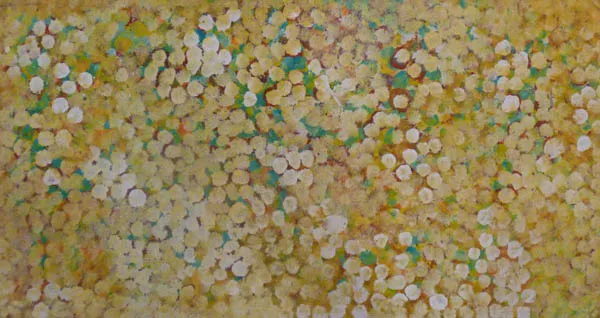 Poly Ngale, Anwekety, 2010, synthetic polymer paint on Belgian linen, 92 x 45.5 cm