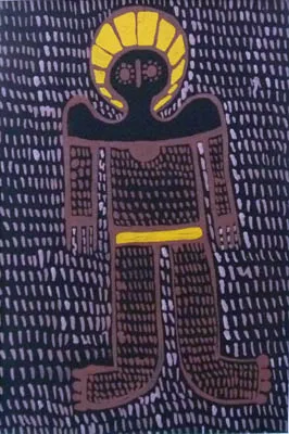 Regina Karadada, Wanalirri (Wandjina), 2012, 24 x 16 cm