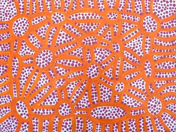 Julie Yatitja, Ngura (Country), synthetic polymer paint on canvas board, 23 x 30.5 cm