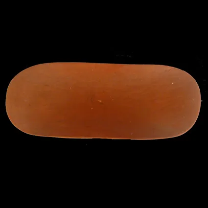 Artist Once Known, Coolamon, carved wood, 70 x 27cm