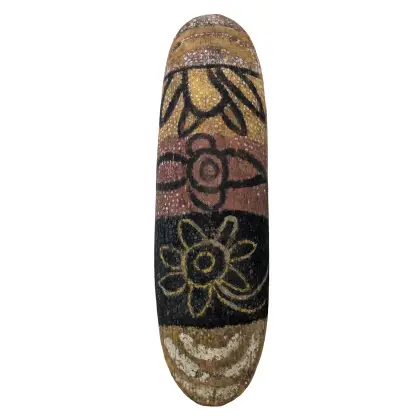 Artist Once Known, Shield, c.1980, natural earth pigments on wood, 74 x 24cm