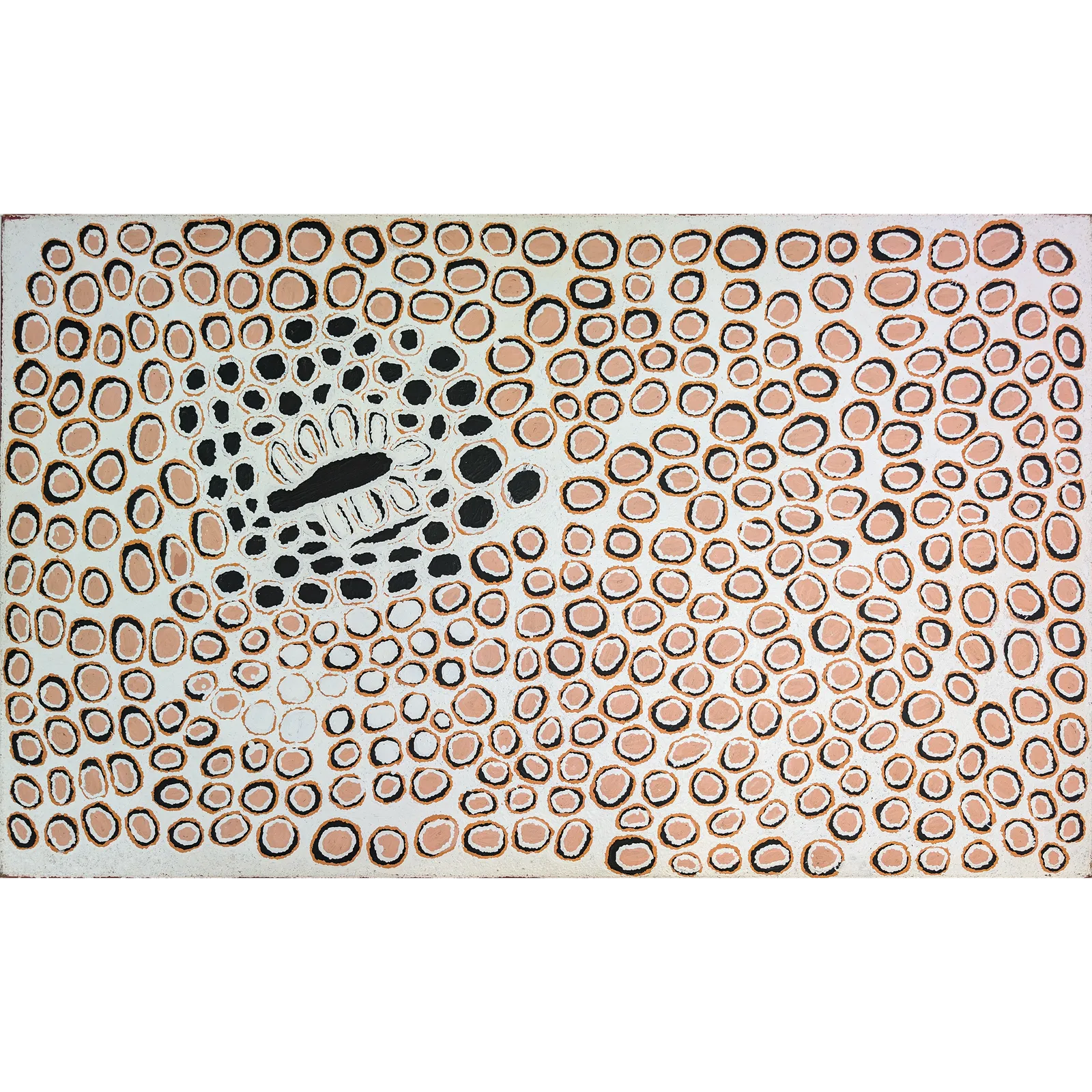 Pirrmangka Napanangka, Tjintjintjin, 2000, synthetic polymer paint on Belgian linen, 153 x 91cm