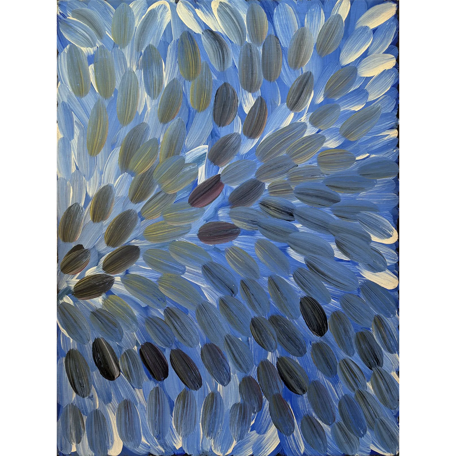 Gloria Tamerre Petyarre, Bush Medicine, 2012, synthetic polymer paint on Belgian linen, 122 x 92 cm