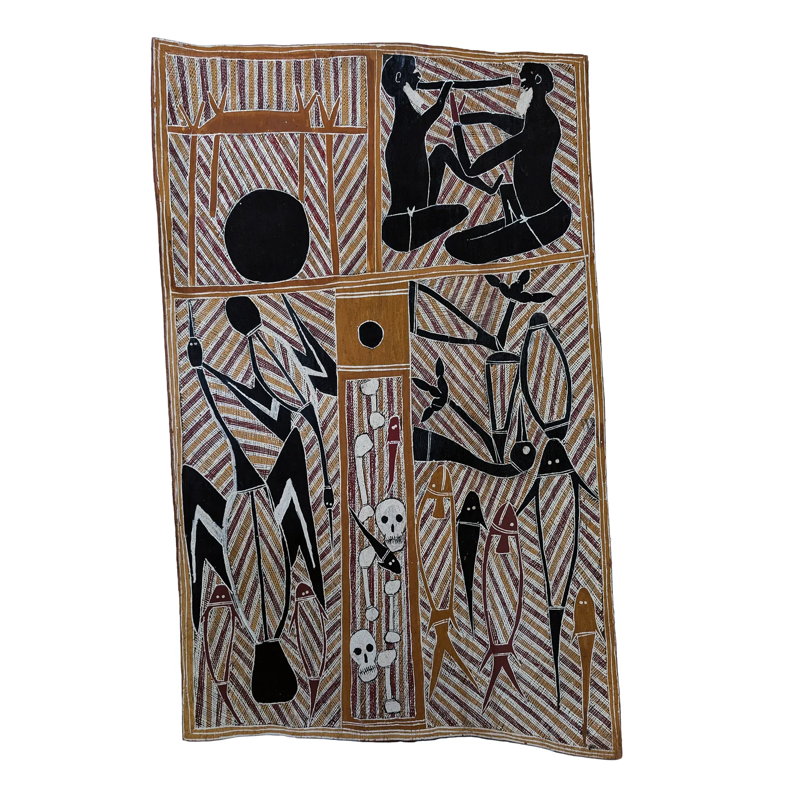 Jimmy Machirri Pascoe, Bone Pole Story (Dharlubu), 1985, 89 x 54 cm