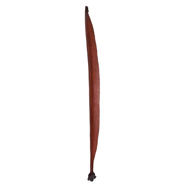 Artist Once Known, Leaf Woomera, 0.195, carved wood, 80 x 7.5 cm