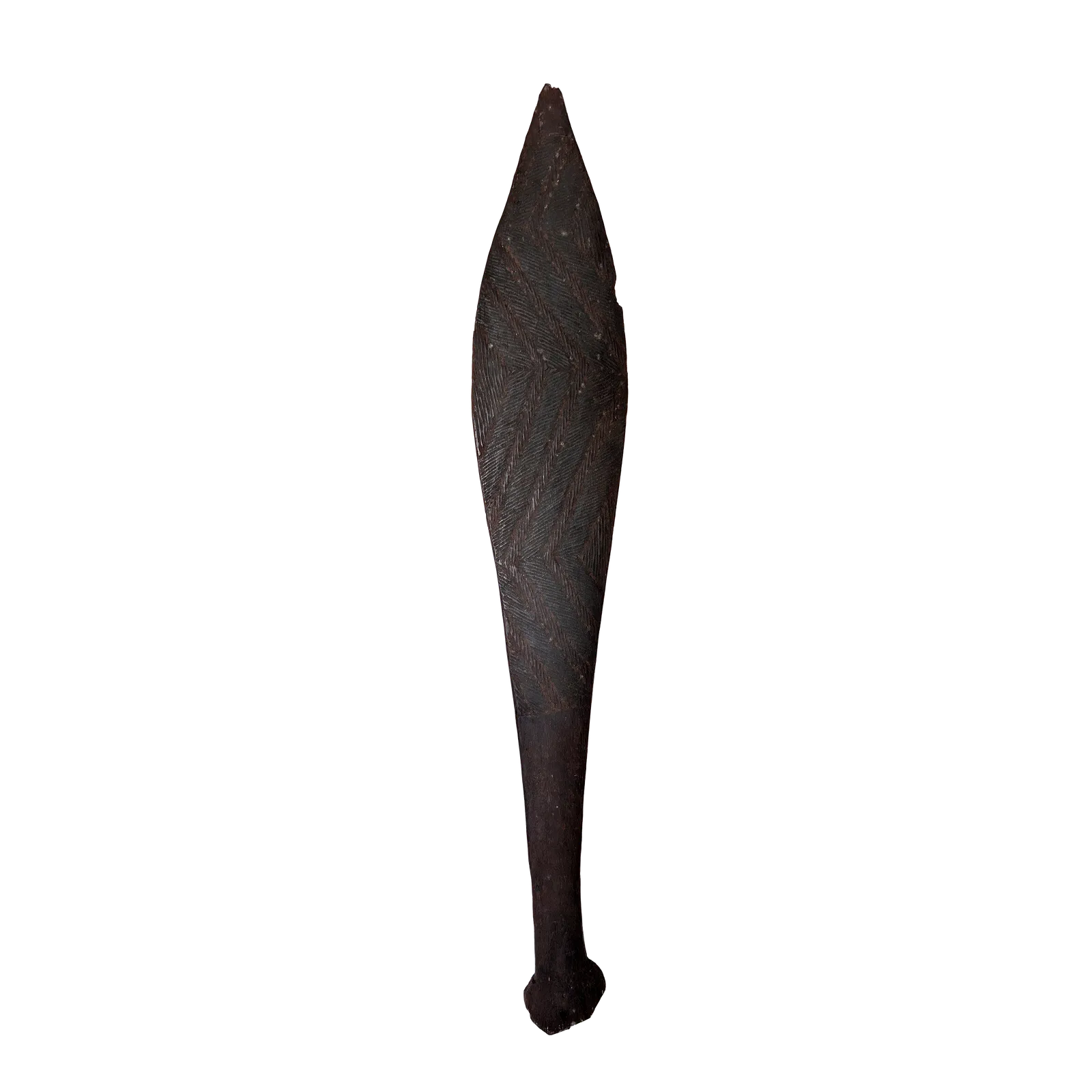 Artist Once Known, Western Australia Woomera, 1940, carved wood, 68 x 10 cm