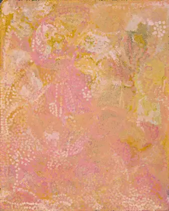 Emily Kame Kngwarreye, Untitled (Alalgura I), 1992, synthetic polymer paint on Belgian linen, 150 x 120 cm