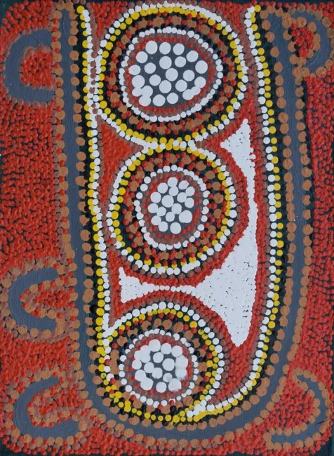 Rosie Napurrurla Tasman, Seed Dreaming, 2014, synthetic polymer paint on canvas, 40 x 30 cm
