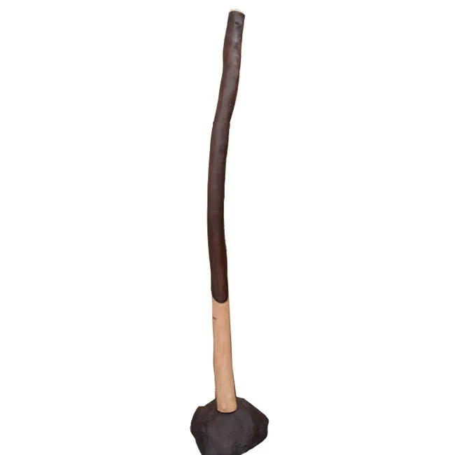 Daniel Gill, Didgeridoo, 0.2, carved Salmon Gum wood, 142x 8 cm