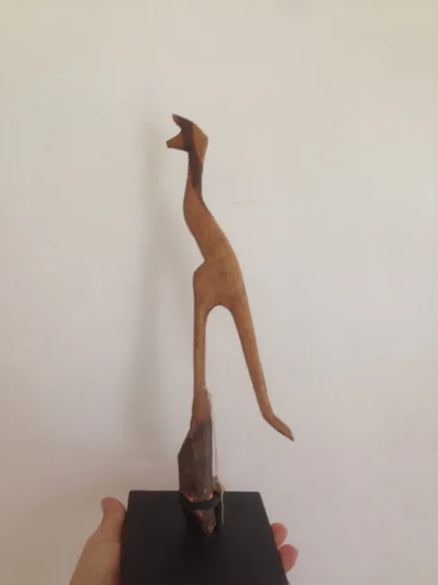 Guwaykuway Wanambi, Kangaroo, 0.198, carved wood, 28 cm