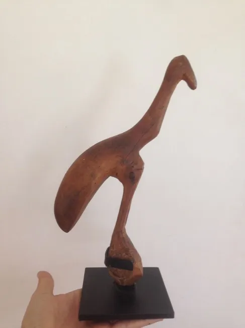Guwaykuway Wanambi, Emu, 0.198, carved wood, 28 cm