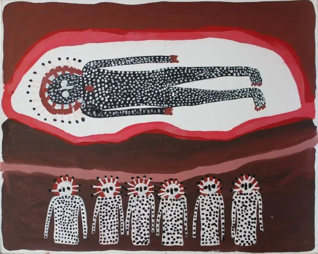 Jack & Biddy Dale, Wandjinas Bell Gorge, 2007, 64 x 80 cm