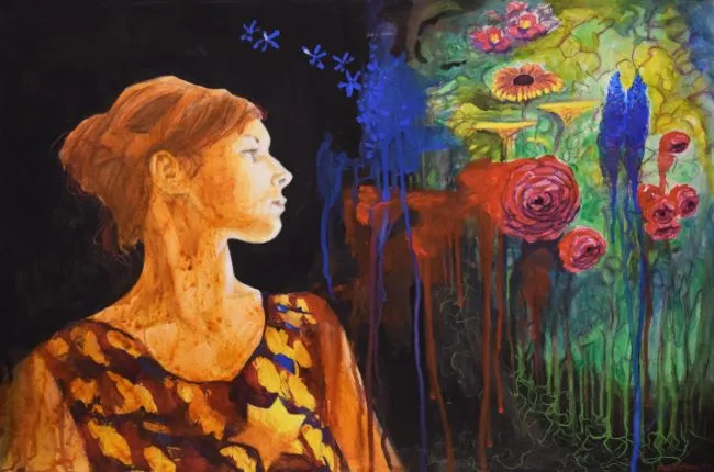 Jacob Karumapuli Stengle, Hope, 2017, watercolour on paper, 38 x 56 cm