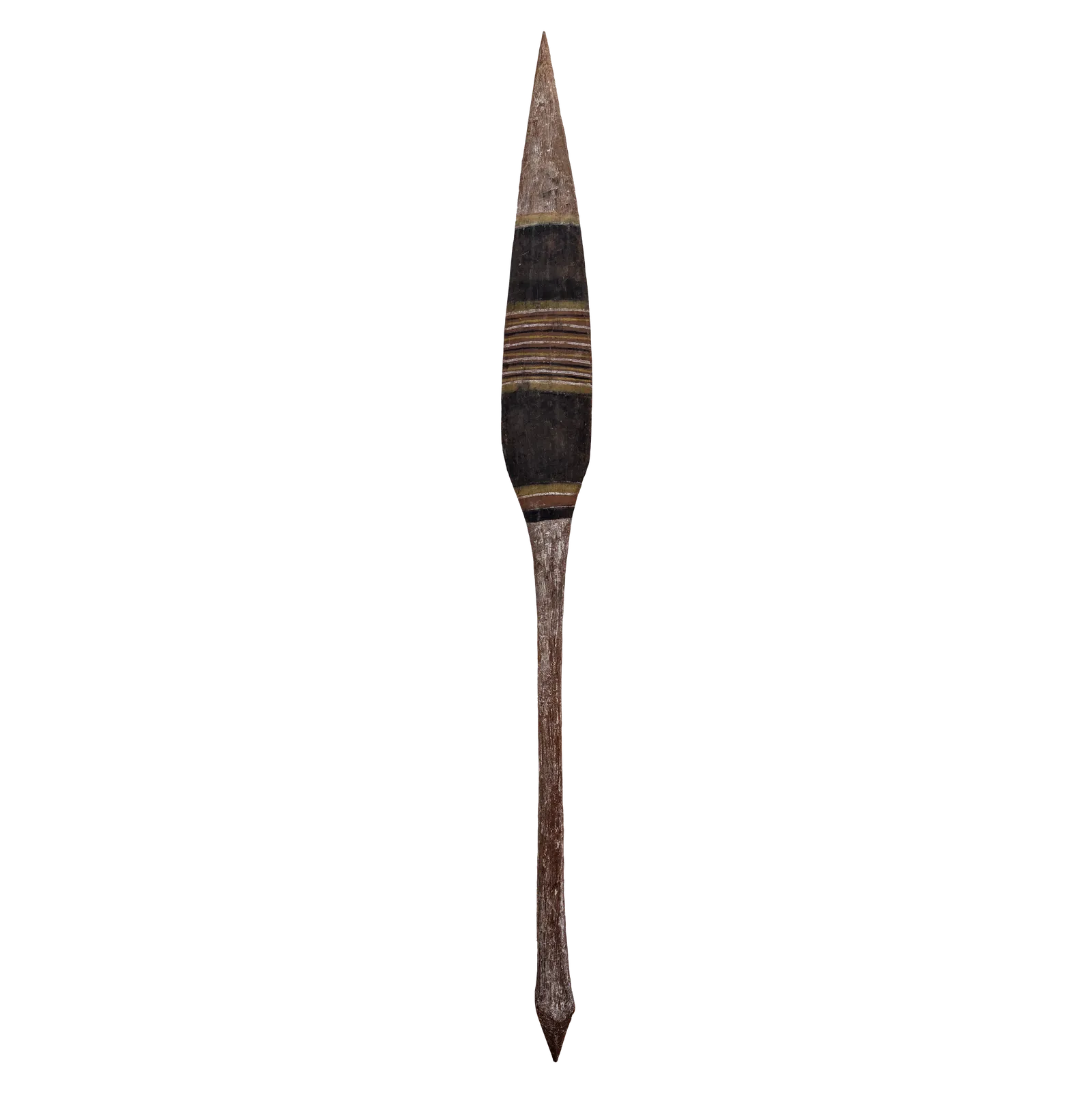 Artist Once Known, Tiwi Ceremonial Spear, carved wood, 118 x 11 cm