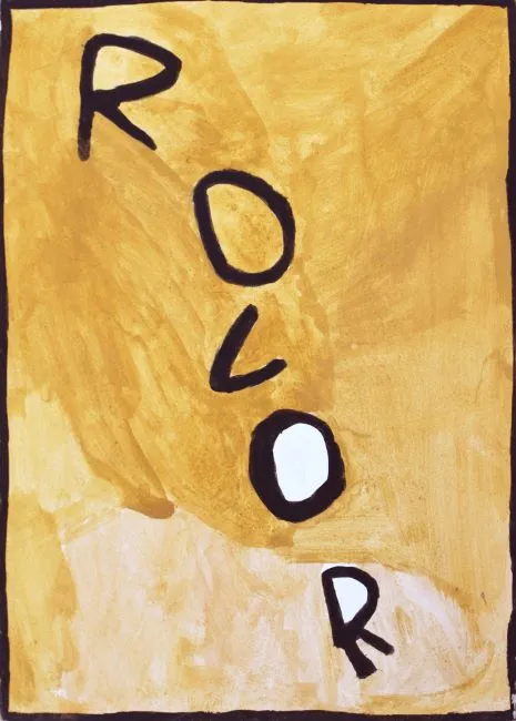 Rover Julama Thomas, Rover, 1995, natural earth pigments on paper, 75 x 55 cm