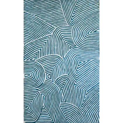George (Hairbrush) Tjungurrayi, Tingari, 2005, synthetic polymer paint on Belgian linen, 150 x 90 cm