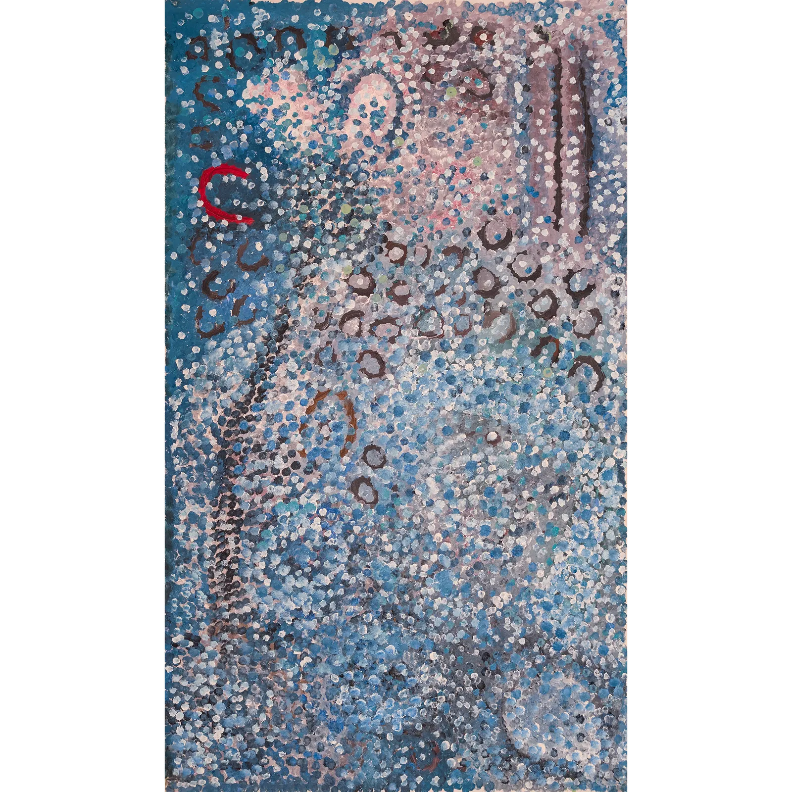 Freddie Purla, My Mother's Country, 2004, synthetic polymer paint on canvas, 138 x 81 cm