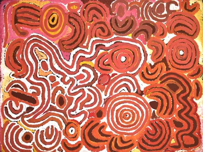 Nancy Ross Nungurrayi, Womens Dreaming, synthetic polymer paint on Belgian linen, 90 x 122 cm