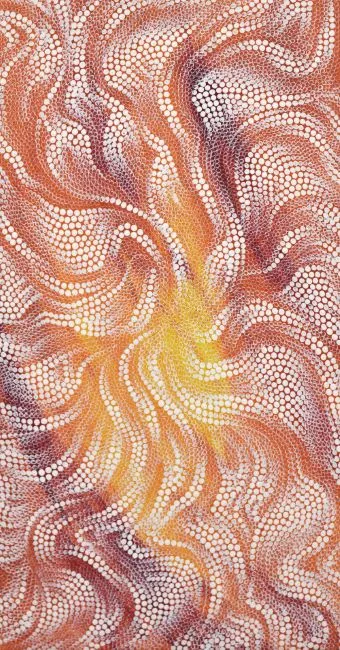 Fabrianne Peterson, Damper Seed, 2012, synthetic polymer paint on canvas, 31.5 x 58 cm