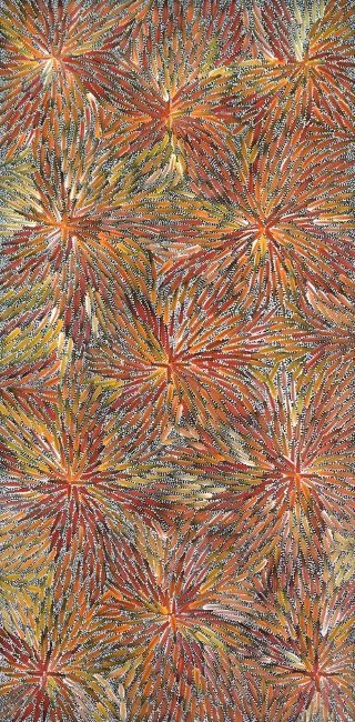 Bernadine Johnson, Medicine Leaves, 2017, synthetic polymer paint on canvas, 95 x 50 cm