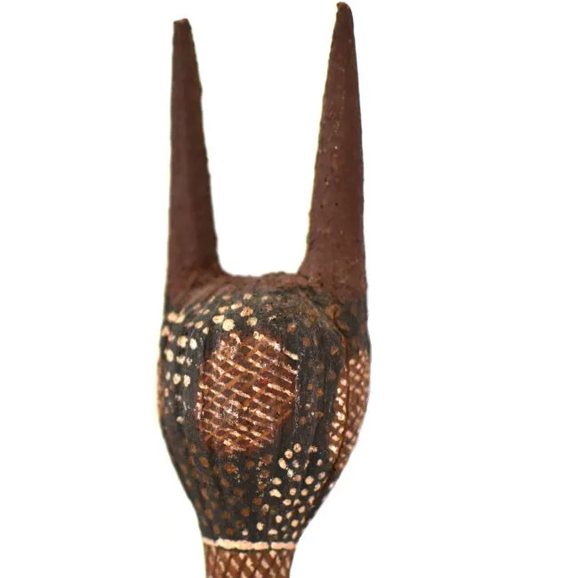 Artist Once Known, Tiwi Ceremonial Weapons, 0.195, natural earth pigments on wood, 44 x 6 x 6 cm
