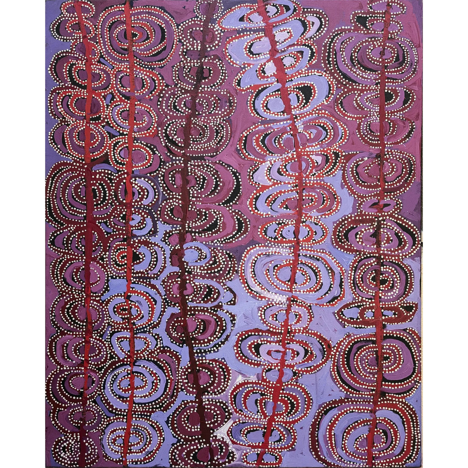 Beverly Burton, Ngayuku Ngurra - My Country, 2019, synthetic polymer paint on Belgian linen, 122 x 151 cm