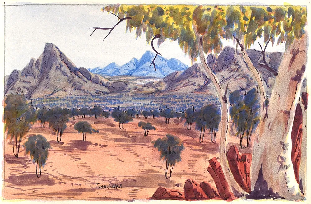 Ivan  Panka, Untitled, watercolour on paper, 35 x 22 cm