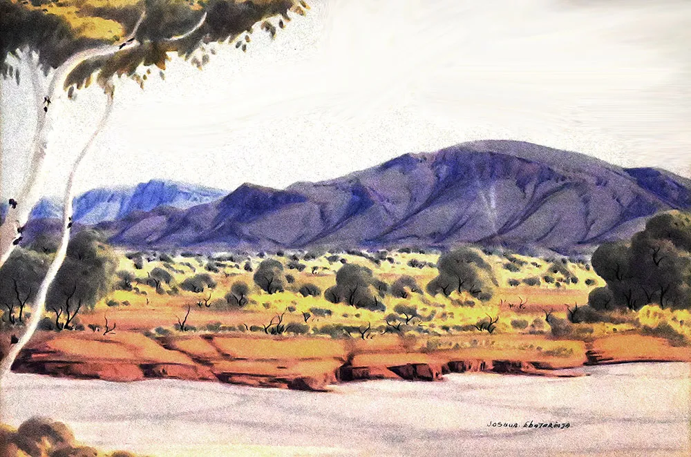 Joshua Ebatarinja, Untitled, watercolour on paper, 51 x 34 cm