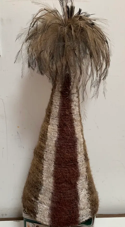 Artist Once Known, Mornington Island, Ceremonial Headdress, 0.198, 48 x 21 cm irregular