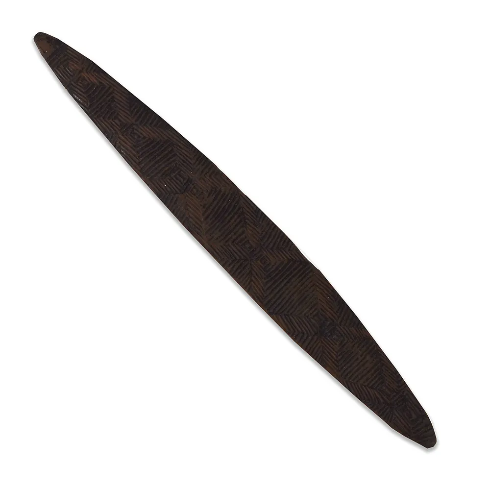 Artist Once Known, Men’s Ceremonial Hair Pin, c.1950, carved wood, 36 cm