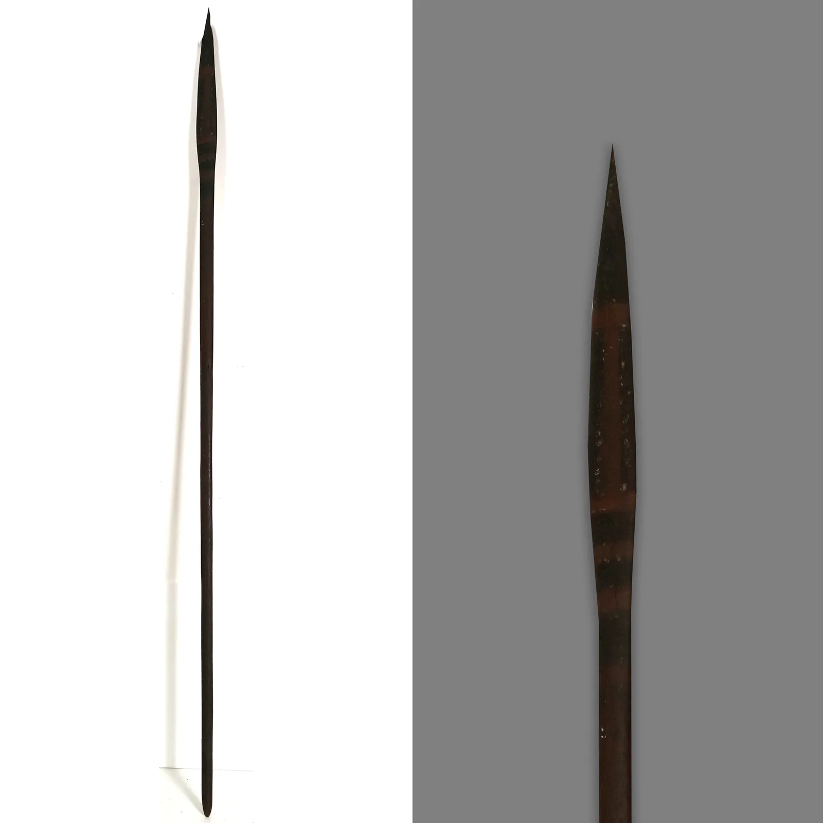 Artist Once Known, A Central Desert Flat Bladed Spear, 0.197, carved wood, 154 cm