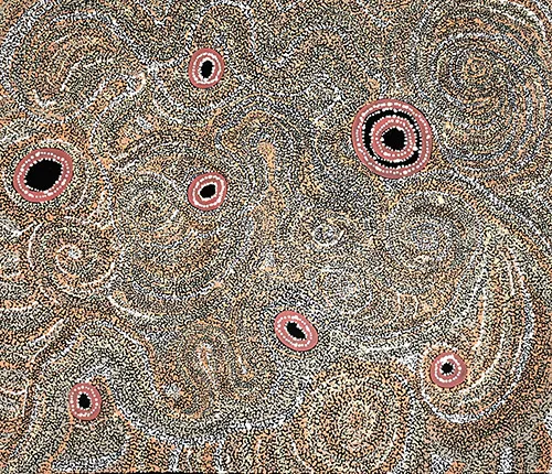 Meredith Curley, Ngintaka (Lizard Man), 2021, synthetic polymer paint on Belgian linen, 76 x 90 cm