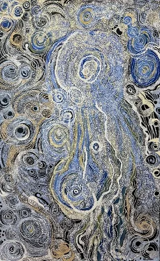 Carolanne Ken, Minma Malilu, 2021, synthetic polymer paint on Belgian linen, 167 x 138 cm