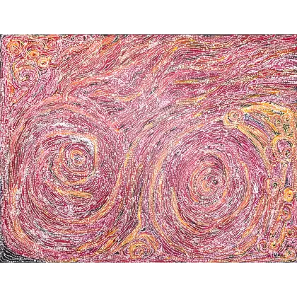 Carolanne Ken, Minma Malilu, 2020, synthetic polymer paint on Belgian linen, 90 x 120 cm