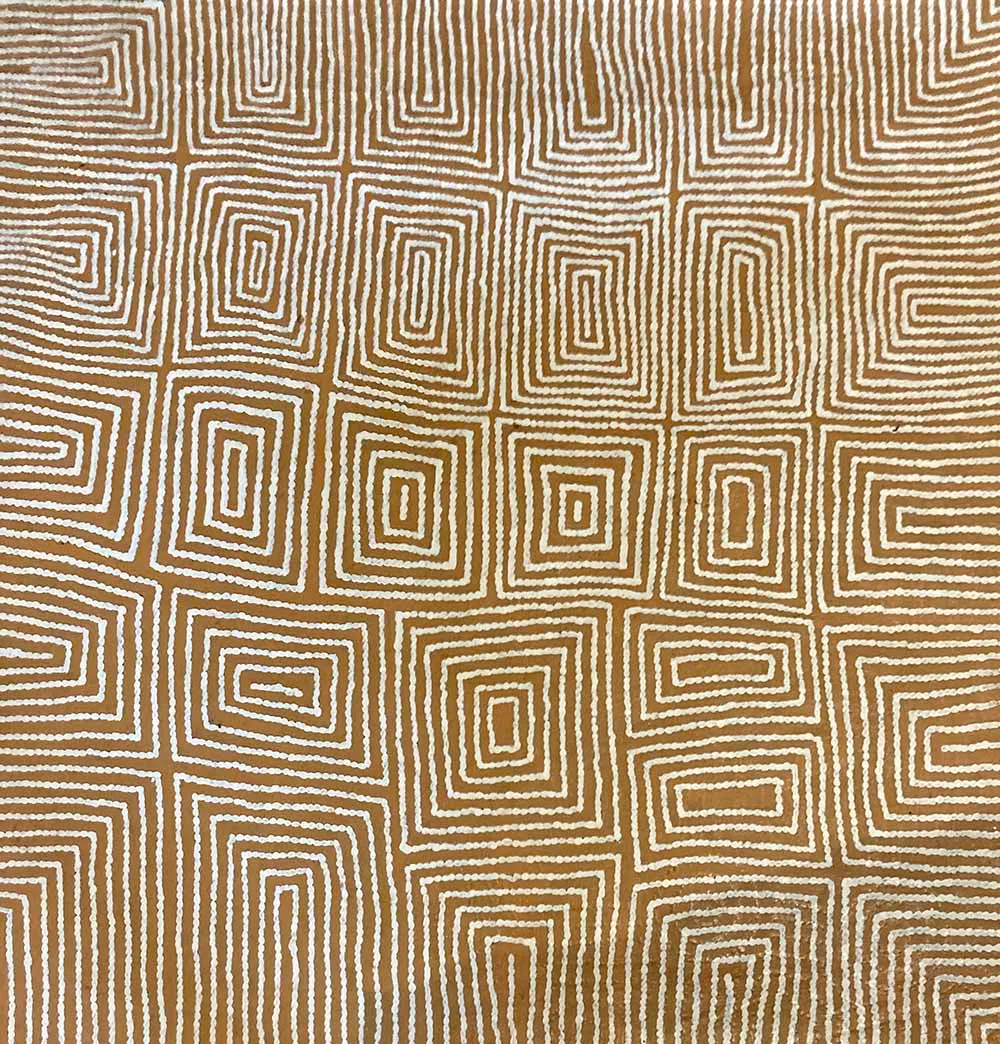 Graham Gordon Tjupurrula, synthetic polymer paint on Belgian linen, 120 x 120 cm
