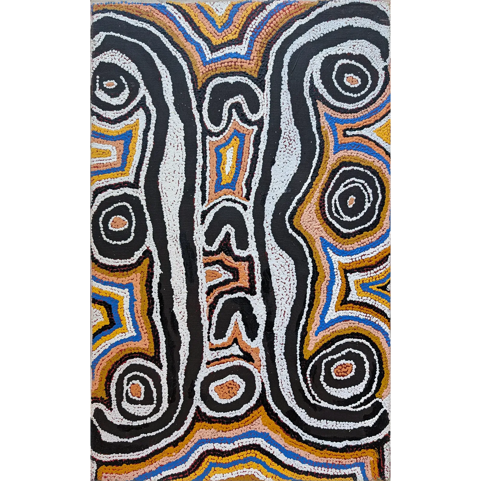 Liddy Nakamarra Nelson, Bush Potato Dreaming, 1999, synthetic polymer paint on canvas