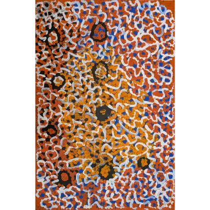 Lorna Naparrula Fencer, Caterpiller, 2000, synthetic polymer paint on canvas, 100 x 149 cm