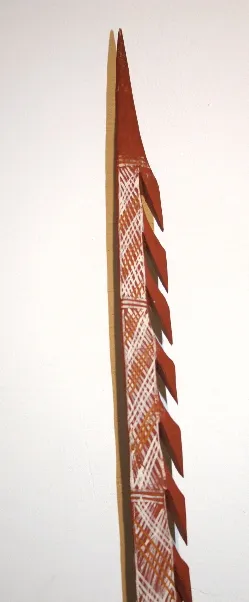 Artist Once Known, North East Arnhem Land Ceremonial Spears, 180 cm x 3 cm