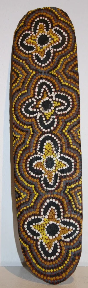 Artist Once Known, synthetic polymer paint on wood, 43 x 10cm