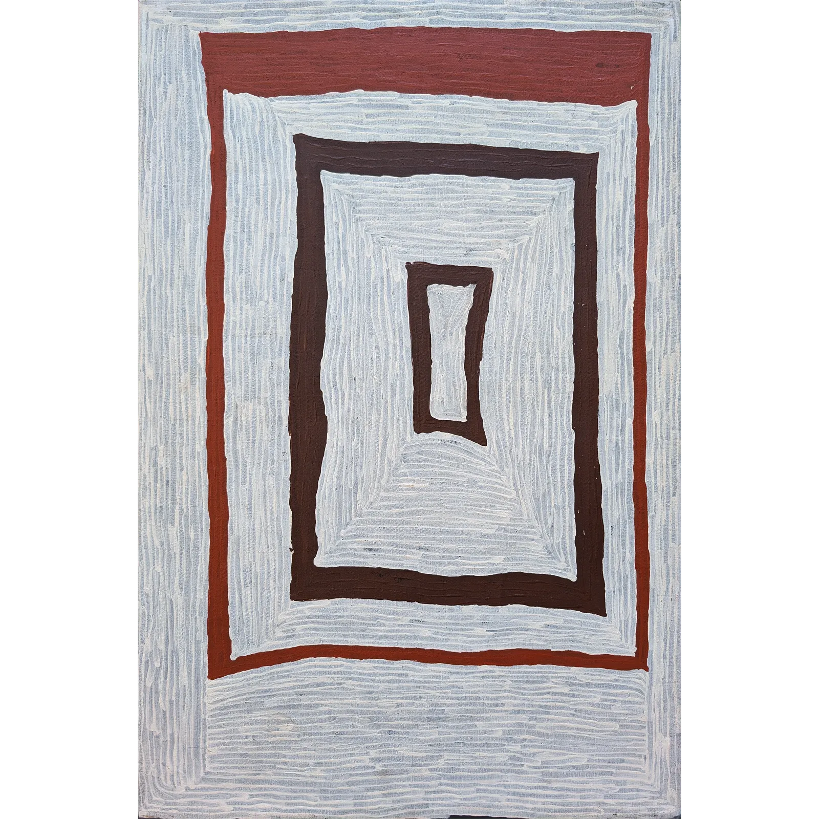 Nyilyari Tjapangarti, Tingari Story, 2002, synthetic polymer paint on linen, 93 x 64 cm