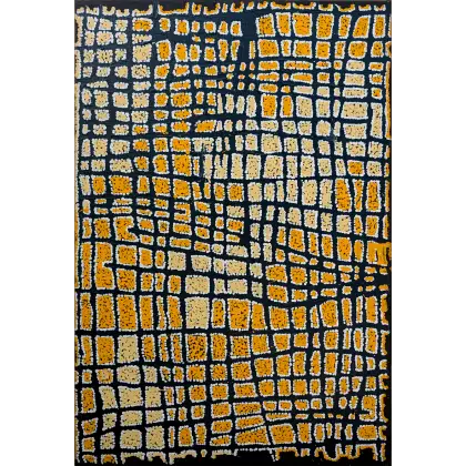 Walangkura Napanangka II, Kutungka Napanangka at Papunga, 2005, synthetic polymer paint on Belgian linen, 90 x 60 cm