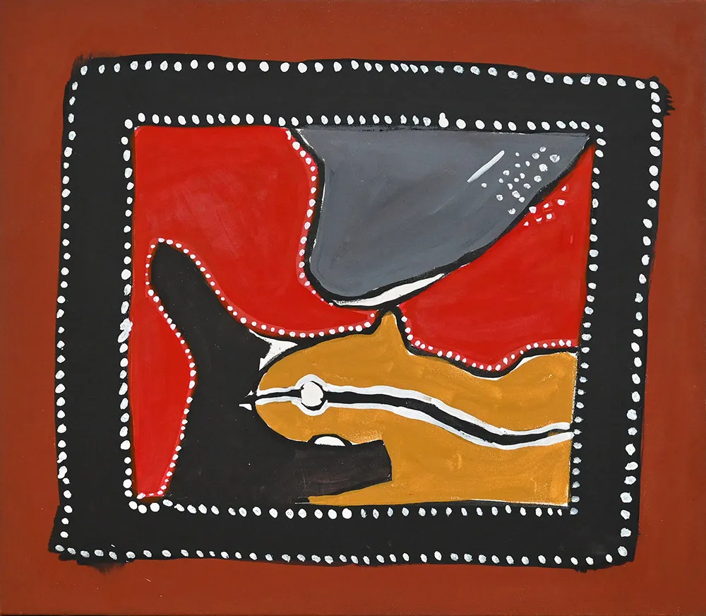 Jack Dale, My Country Saddlers Springs, 2003, 67 x 60 cm