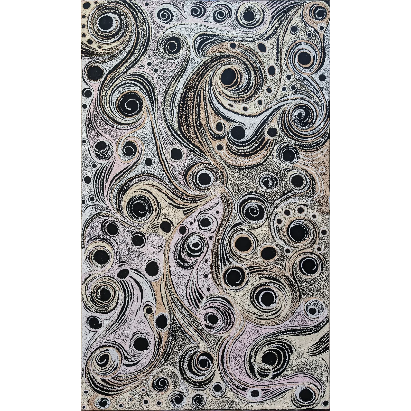 Madeline Curley, Seven Sisters Dreaming, 2022, synthetic polymer paint on linen, 90 x 150 cm
