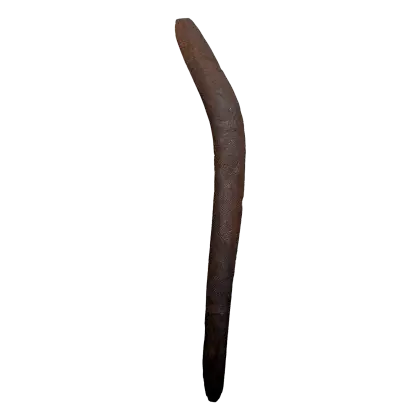 Artist Once Known, A South East Hunting Boomerang, 20th century, carved hardwood, 76cm Length